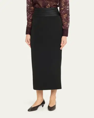 L'AGENCE Honesty Cummerbund Maxi Skirt | Thumbnail 4 L'AGENCE Honesty Cummerbund Maxi Skirt | Thumbnail 4