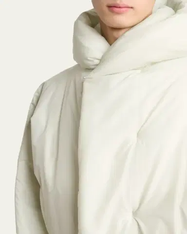 Homme Plissé Issey Miyake Men's Duvet Hooded Short Coat | Thumbnail 5 Homme Plissé Issey Miyake Men's Duvet Hooded Short Coat | Thumbnail 5