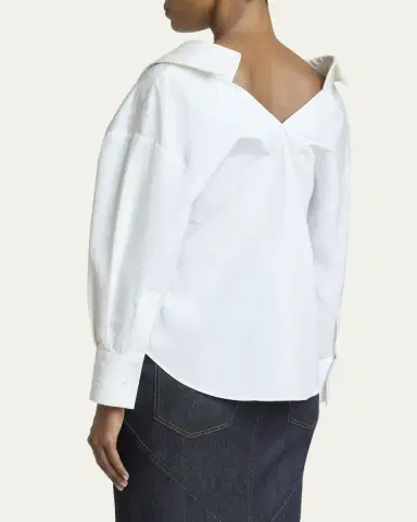 Givenchy Open Cotton Shirt | Thumbnail 3 Givenchy Open Cotton Shirt | Thumbnail 3