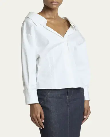 Givenchy Open Cotton Shirt | Thumbnail 4 Givenchy Open Cotton Shirt | Thumbnail 4