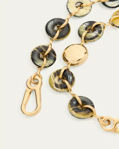 Loewe Donut Chain Shoulder Strap in Acetate and Stainless Steel | Thumbnail 2