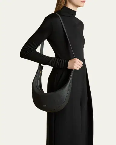 Khaite Augustina Small Zip Calfskin Crossbody Bag | Thumbnail 15