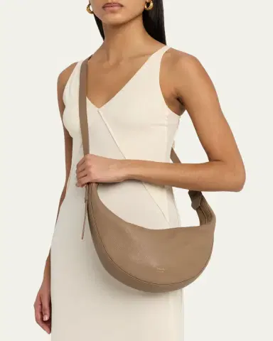 Khaite Augustina Small Zip Calfskin Crossbody Bag | Thumbnail 18