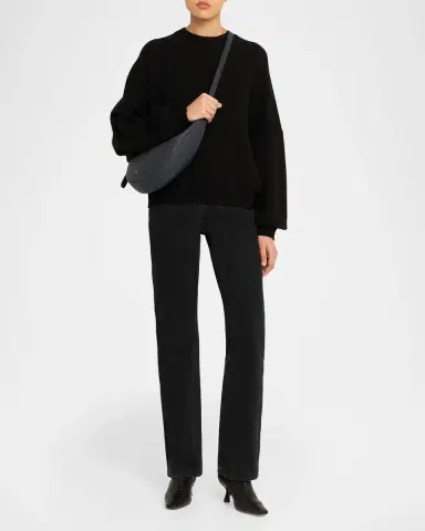 Khaite Augustina Small Zip Calfskin Crossbody Bag | Thumbnail 7