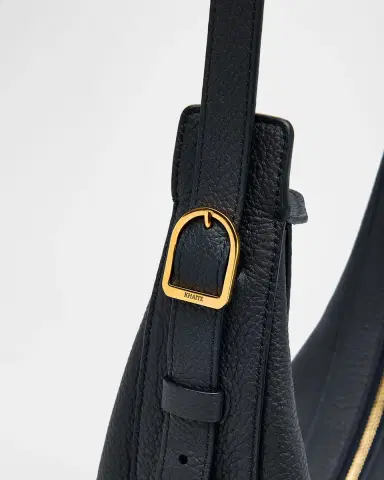 Khaite Augustina Small Zip Calfskin Crossbody Bag | Thumbnail 8
