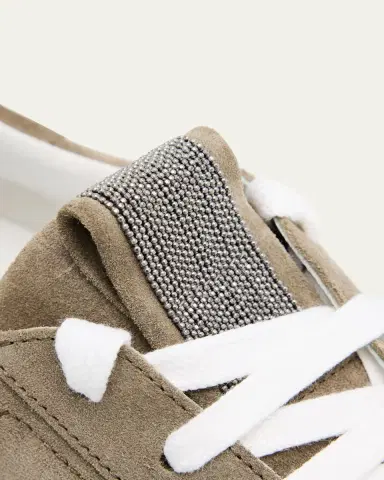 Brunello Cucinelli Monili Suede Low-Top Sneakers | Thumbnail 5 Brunello Cucinelli Monili Suede Low-Top Sneakers | Thumbnail 5