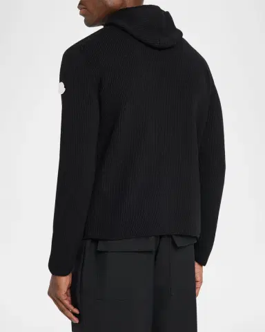 Moncler Genius x JIL SANDER Men's Wool Rib Hoodie | Thumbnail 12 Moncler Genius x JIL SANDER Men's Wool Rib Hoodie | Thumbnail 12