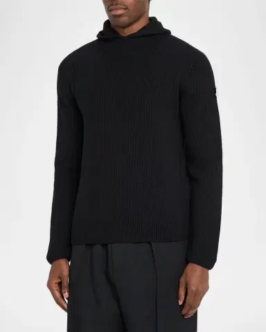 Moncler Genius x JIL SANDER Men's Wool Rib Hoodie | Thumbnail 13 Moncler Genius x JIL SANDER Men's Wool Rib Hoodie | Thumbnail 13