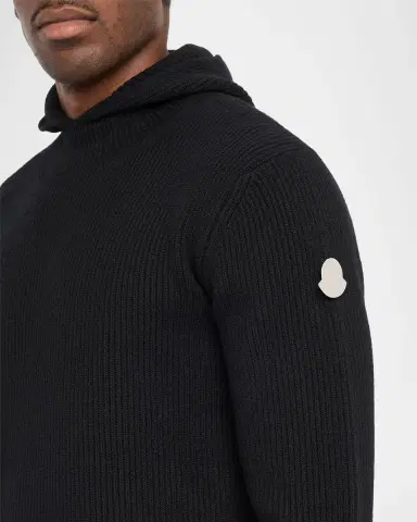 Moncler Genius x JIL SANDER Men's Wool Rib Hoodie | Thumbnail 14 Moncler Genius x JIL SANDER Men's Wool Rib Hoodie | Thumbnail 14