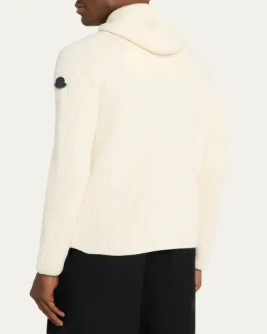 Moncler Genius x JIL SANDER Men's Wool Rib Hoodie | Thumbnail 7 Moncler Genius x JIL SANDER Men's Wool Rib Hoodie | Thumbnail 7
