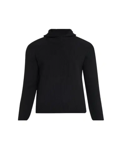 Moncler Genius x JIL SANDER Men's Wool Rib Hoodie | Thumbnail 1 Moncler Genius x JIL SANDER Men's Wool Rib Hoodie | Thumbnail 1