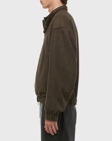 Helmut Lang Men's Belted Wool-Blend Bomber Jacket | Thumbnail 7