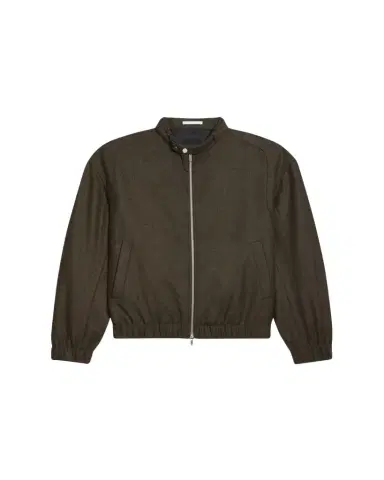 Helmut Lang Men's Belted Wool-Blend Bomber Jacket | Thumbnail 1