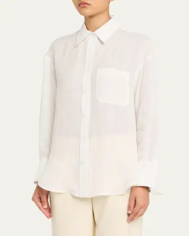 TWP Big Joe Cotton Button-Front Shirt | Thumbnail 4