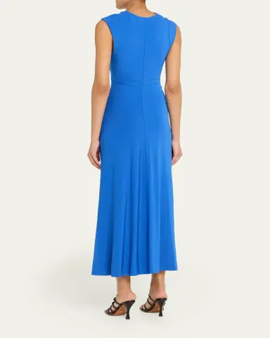 SIMKHAI Acacia Sleeveless Ruched Dress | Thumbnail 3