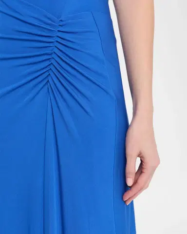 SIMKHAI Acacia Sleeveless Ruched Dress | Thumbnail 9