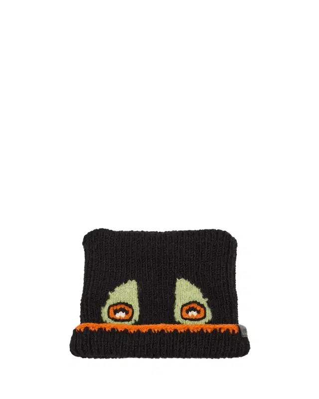 Men's Futurist Cats Ribbed Wool-Blend Beanie Hat