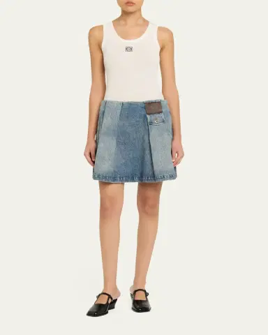 Loewe Pleated Mini Skirt | Thumbnail 2 Loewe Pleated Mini Skirt | Thumbnail 2