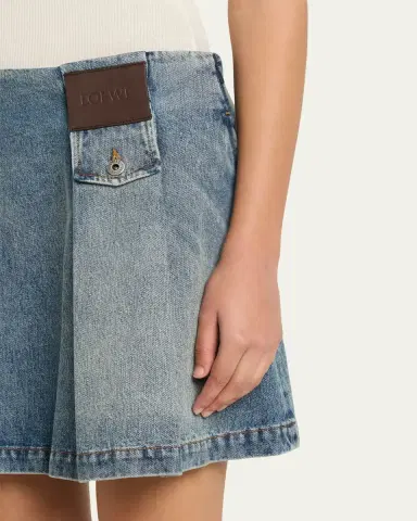 Loewe Pleated Mini Skirt | Thumbnail 5 Loewe Pleated Mini Skirt | Thumbnail 5