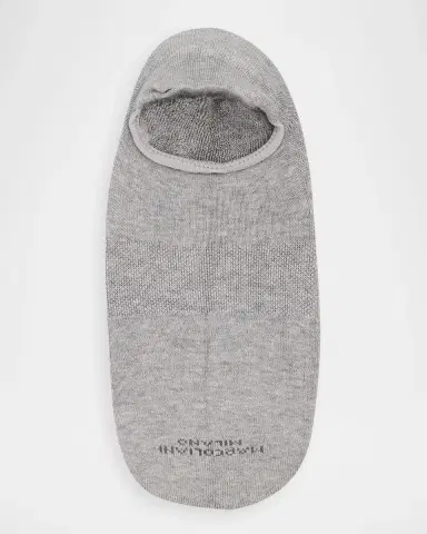 Marcoliani Men's Invisible Sneaker Pima Cotton No-Show Socks | Thumbnail 4