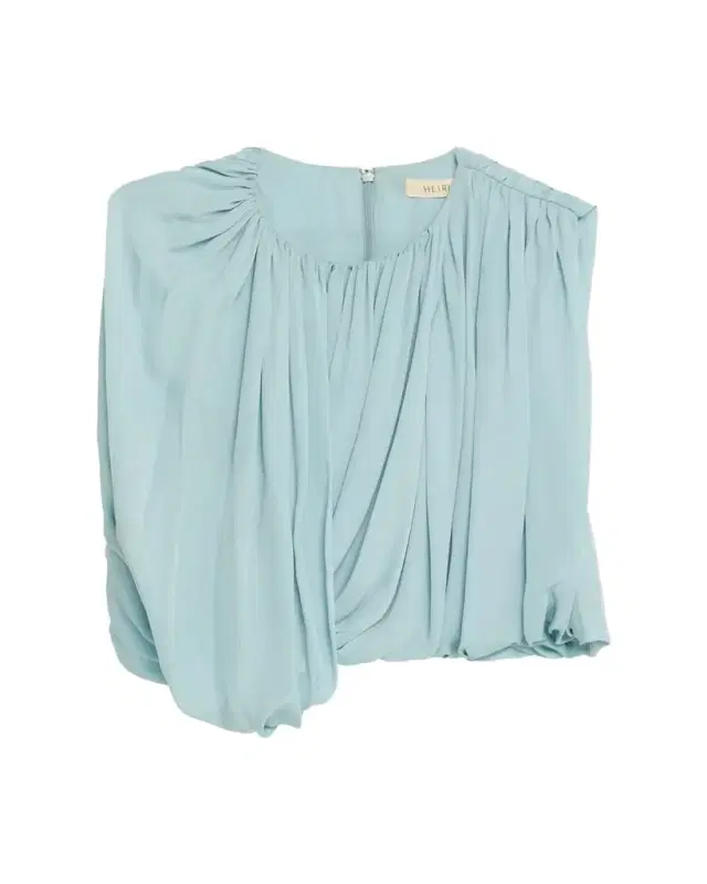 Marie Draped Silk Georgette Crop Top