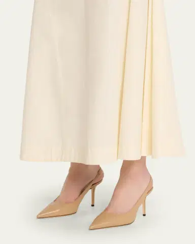 Jimmy Choo 85mm Love Leather Slingback Pumps | Thumbnail 2