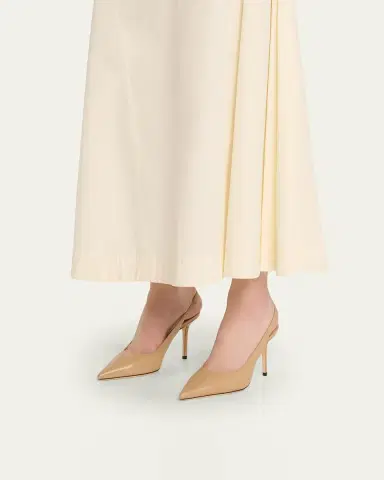 Jimmy Choo 85mm Love Leather Slingback Pumps | Thumbnail 6