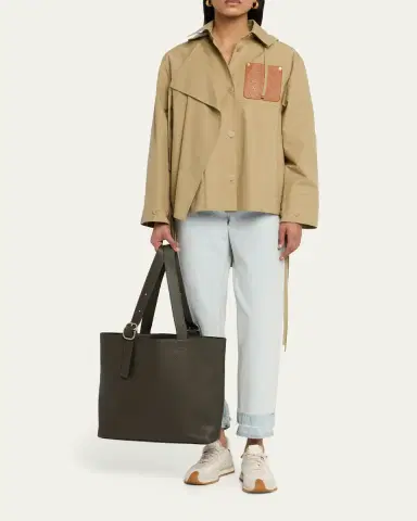 Loewe Men's Loop Zipped Leather Tote Bag | Thumbnail 5