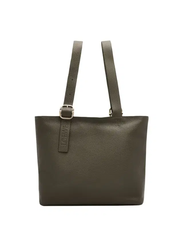 Loewe Men's Loop Zipped Leather Tote Bag