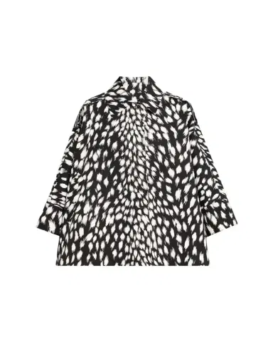 Givenchy Animal Print Cocoon Trench Coat | Thumbnail 1