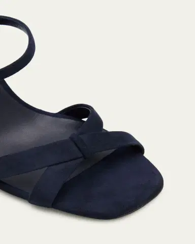 Jimmy Choo 85mm Elsy Suede Block-Heel Sandals | Thumbnail 3