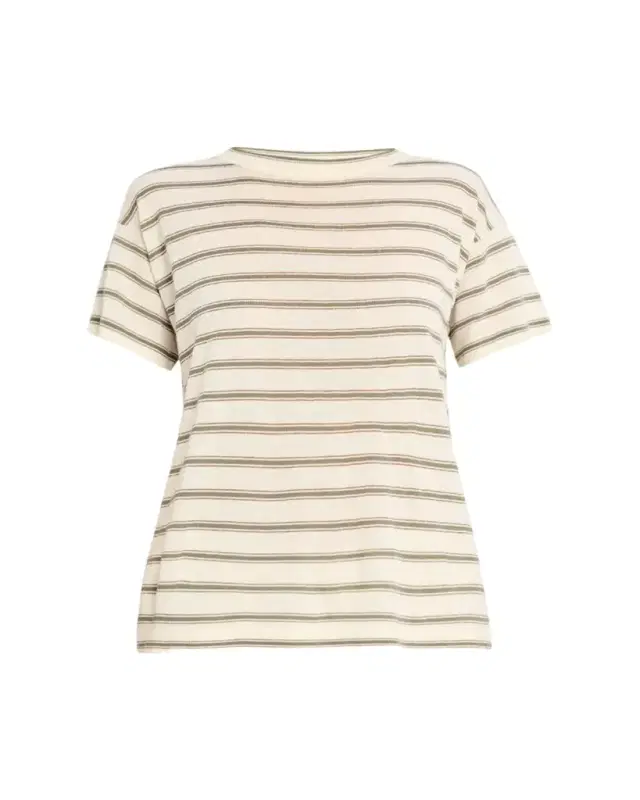 Brunello Cucinelli Metallic Striped Short-Sleeve T-Shirt