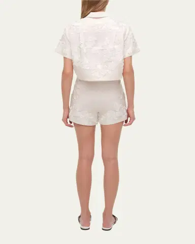 Simkhai Callie Floral Camp Shirt | Thumbnail 3