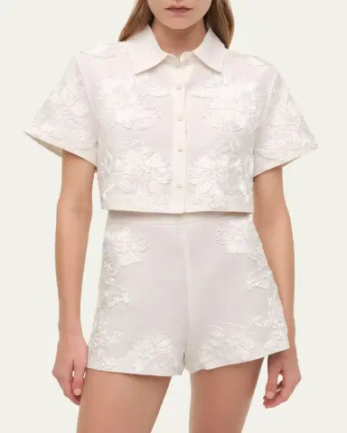 Simkhai Callie Floral Camp Shirt | Thumbnail 4