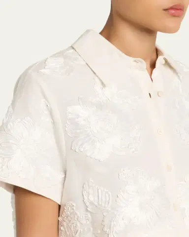 Simkhai Callie Floral Camp Shirt | Thumbnail 5