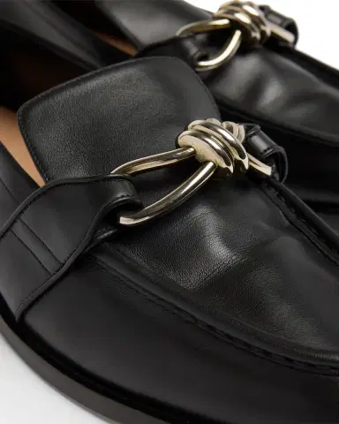 Bottega Veneta Men's Astaire Metallic Knot Napa Loafers | Thumbnail 5