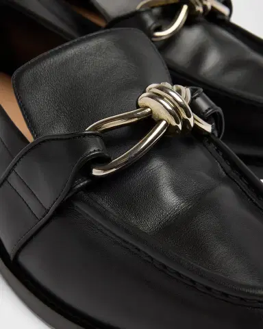 Bottega Veneta Men's Astaire Metallic Knot Napa Loafers | Thumbnail 9