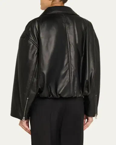 Loewe Short Nappa Lambskin Biker Jacket | Thumbnail 3 Loewe Short Nappa Lambskin Biker Jacket | Thumbnail 3