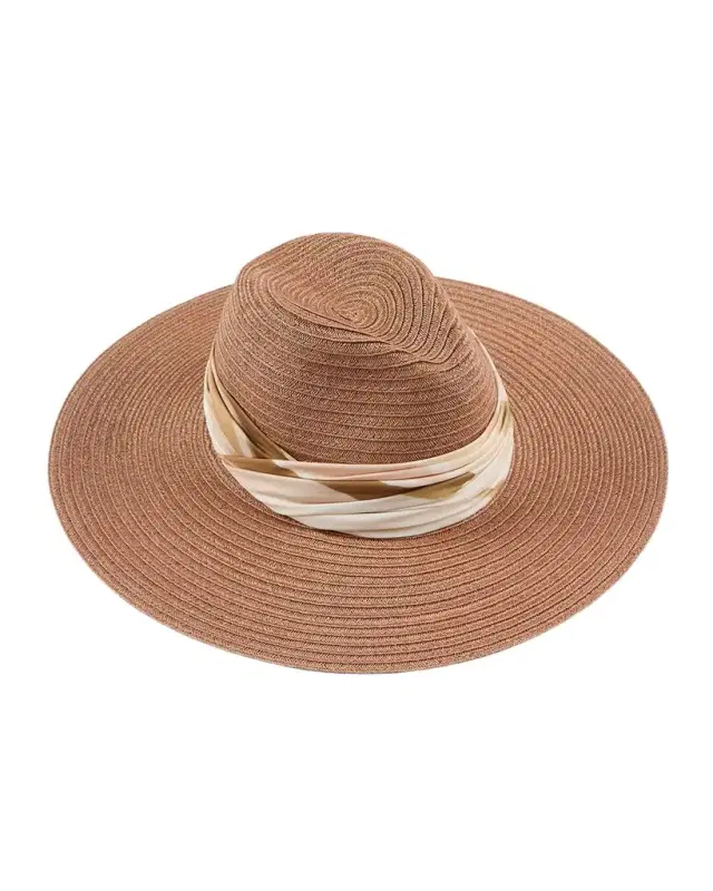 Emmanuelle Vented Hemp Packable Fedora Hat
