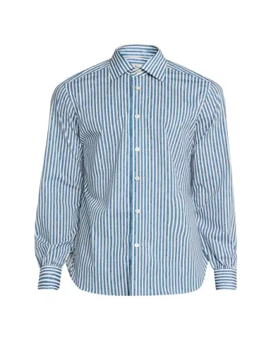 Kiton Men's Cotton-Stretch Stripe Button-Down Shirt | Thumbnail 1 Kiton Men's Cotton-Stretch Stripe Button-Down Shirt | Thumbnail 1