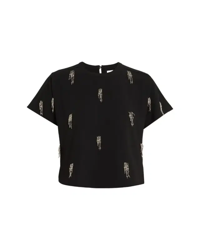 SIMKHAI Abelia Embellished Crewneck T-Shirt