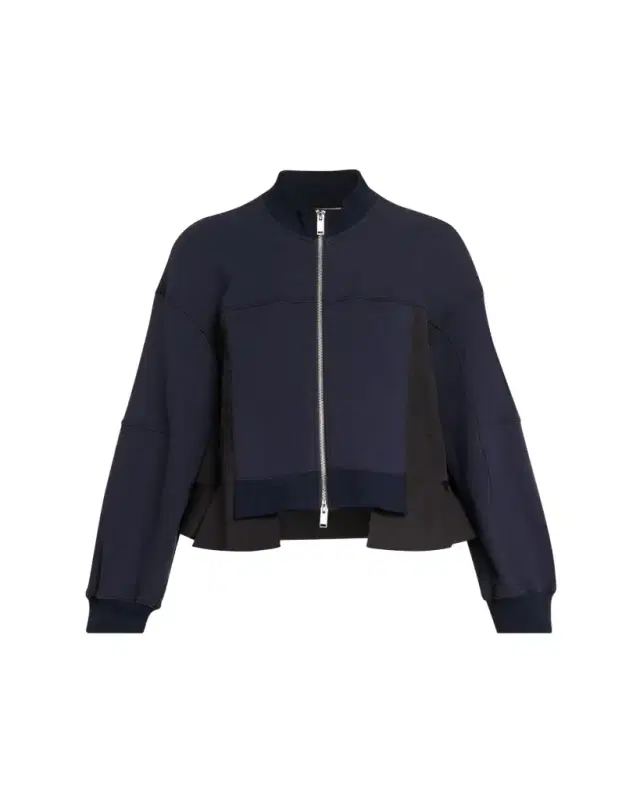 Asymmetric Sport Jacket with Ripstop Panels