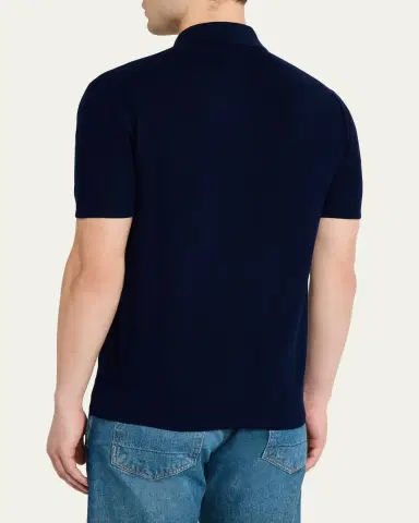 Tom Ford Men's Classic-Fit Cotton Pique Polo Shirt | Thumbnail 11 Tom Ford Men's Classic-Fit Cotton Pique Polo Shirt | Thumbnail 11