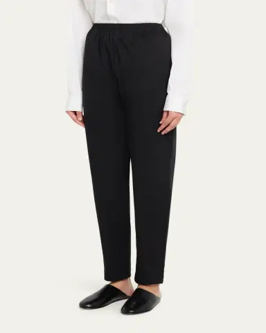 Eskandar Cotton Tapered Regular Trousers | Thumbnail 4 Eskandar Cotton Tapered Regular Trousers | Thumbnail 4
