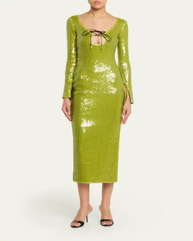 16ARLINGTON Solaria Sequined Midi Dress | Thumbnail 2 16ARLINGTON Solaria Sequined Midi Dress | Thumbnail 2