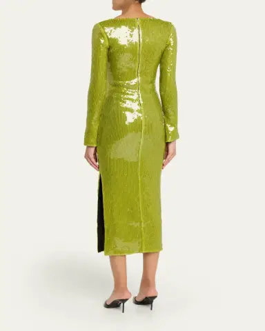 16ARLINGTON Solaria Sequined Midi Dress | Thumbnail 3 16ARLINGTON Solaria Sequined Midi Dress | Thumbnail 3