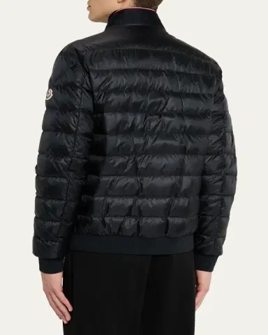 Moncler Men's Quilted Nylon Short Down Jacket | Thumbnail 3