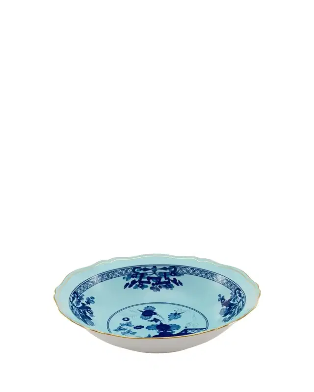 GINORI 1735 Oriente Italiano Iris Deep Round Serving Bowl