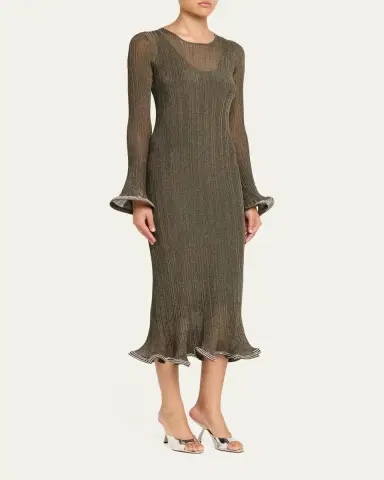 Simkhai Chessie Embellished Knit Midi Dress | Thumbnail 4 Simkhai Chessie Embellished Knit Midi Dress | Thumbnail 4