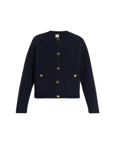 TOTEME Hammered Button Cardigan | Thumbnail 1 TOTEME Hammered Button Cardigan | Thumbnail 1